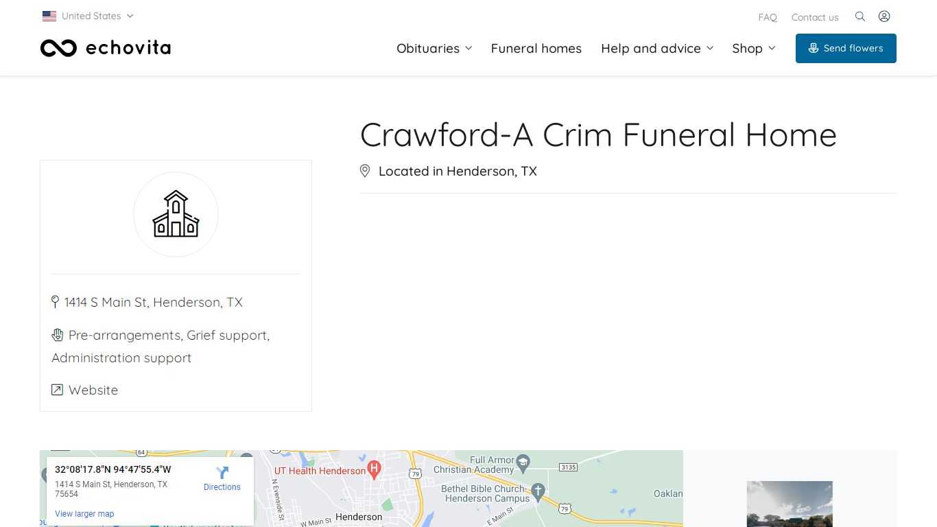 Crawford-A Crim Funeral Home Obituaries - Echovita
